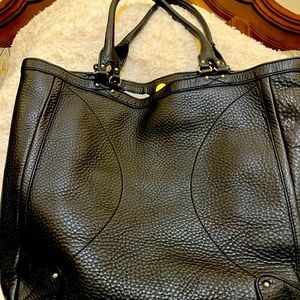 Cole Haan work tote, silver colored hardware